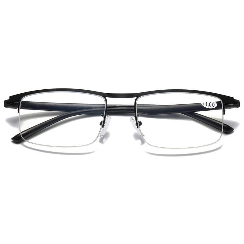 New Arrival Fashion Optical Glasses Frames Men's Trendy Retro Square Anti Blue Light Eye Glasses Presbyopia