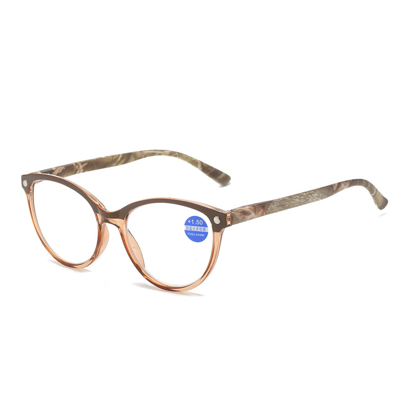 Computer Round Reading Glasses Women Anti Eyestrain Blue Light Blocking Glasses for Reading