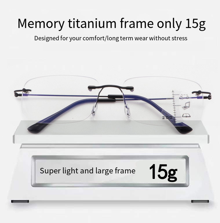  Titanium Anti Blue Light Photochromic Glasses (19)0k7
