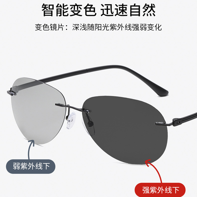 Photochromic Sunglasses Blue Light Blocking Glasses for Men and Women Day Night Multi-use Eyeglasses