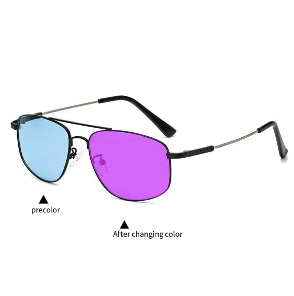 Photochromic Polarized Sunglasses for Men Women UV Protection Flexible Titanium Alloy Glasses Frame Outdoor Driving Fishing Glasses Trendy Shades