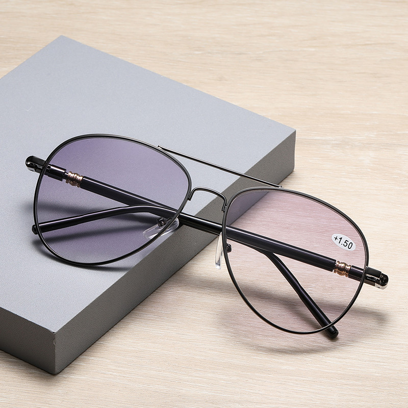 Retro Bifocal Reading Sunglasses for Men Sun Readers for Driving Zero Top UV 400