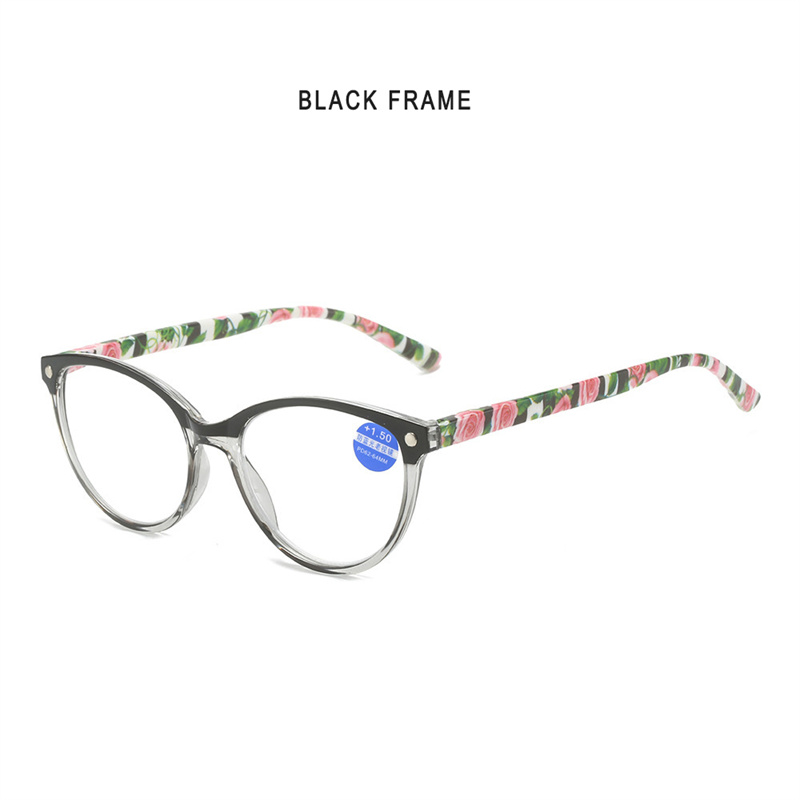 Computer Round Reading Glasses Women Anti Eyestrain Blue Light Blocking Glasses for Reading