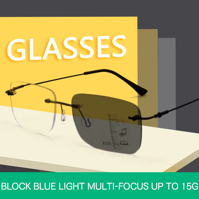  Titanium Anti Blue Light Photochromic Glasses (3)6mi
