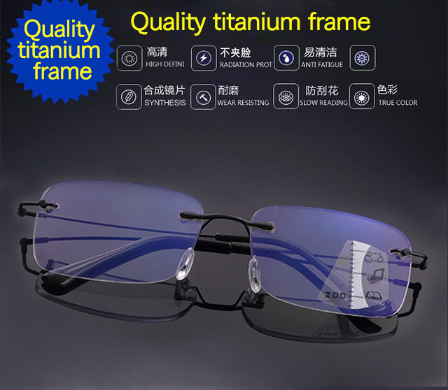  Titanium Anti Blue Light Photochromic Glasses (15)0cd