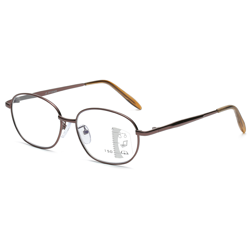 Custom OEM China Anti-blue Light Multifocal Progressive Eyewear Reading Glasses
