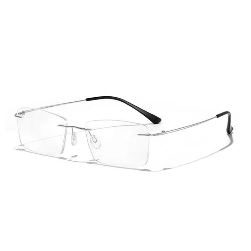 Wholesale Rimless Superelastic flexible leg fashion business style reading glasses