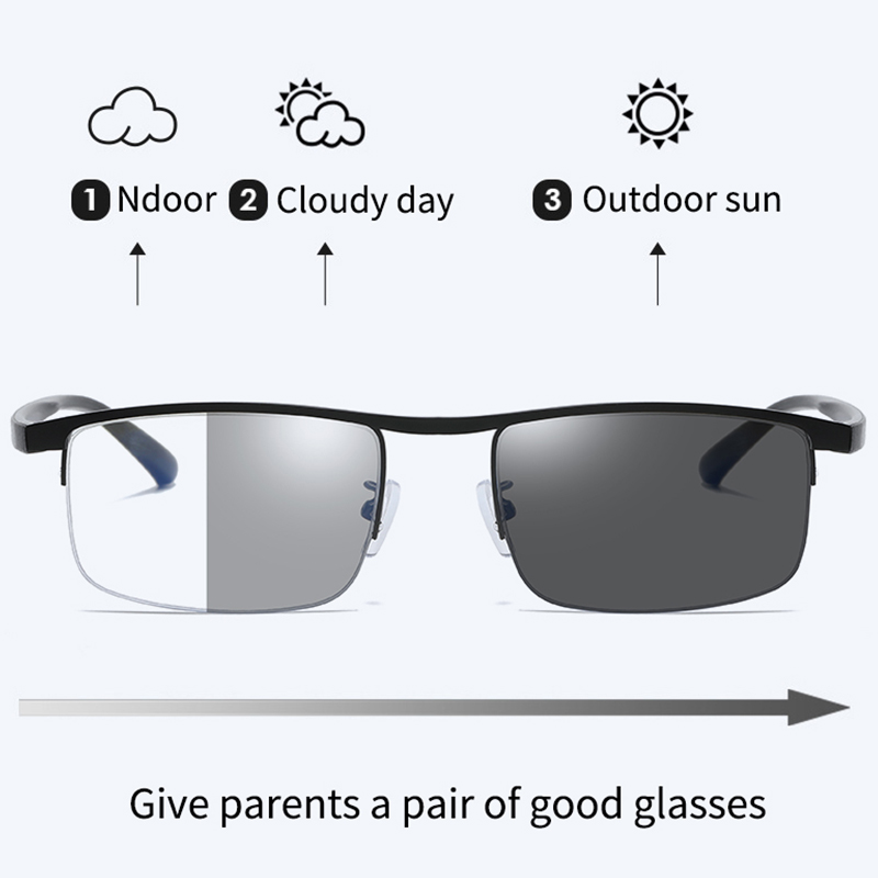 New Arrival Fashion Optical Glasses Frames Men's Trendy Retro Square Anti Blue Light Eye Glasses Presbyopia