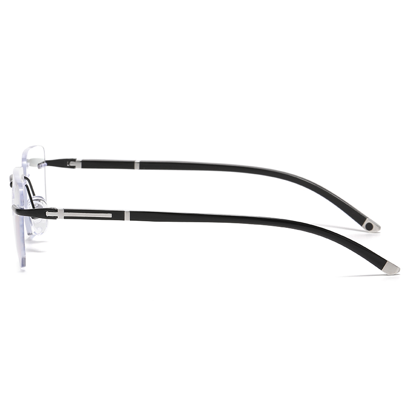 Computer Reading Glasses, Reduce Eyestrain Rimless Frame Progressive Glasses ,Presbyopia Reading Glasses Anti blue Light (3).jpg