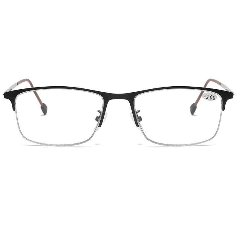 Progressive Photochromic Multifocus Reading Glasses Blue Light Blocking Transition Multifocal Readers Half frame Men Eyeglasses