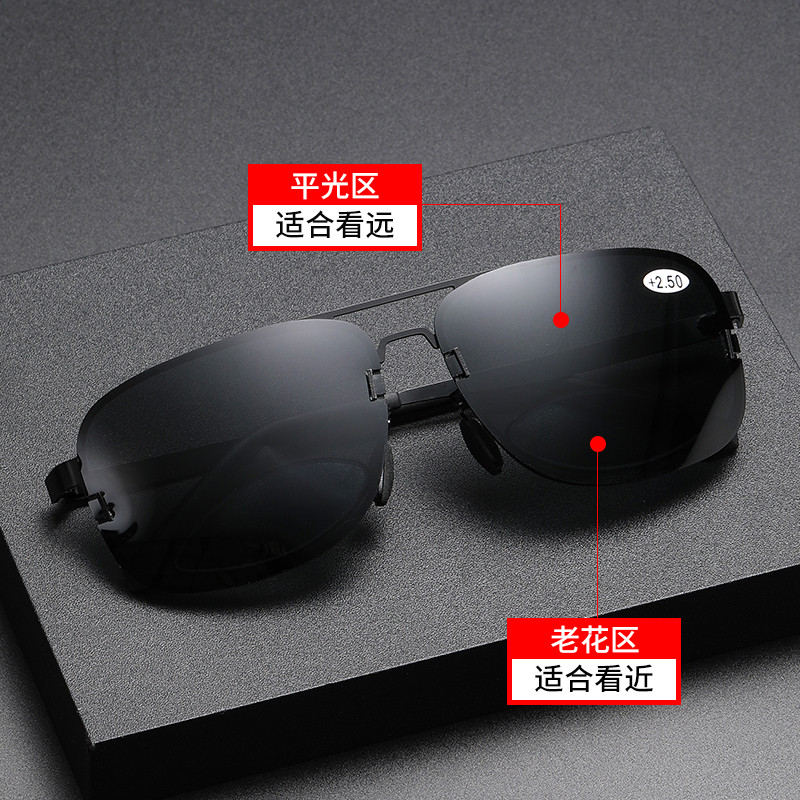Bifocal Sunglasses for Women Men Retro Classic Reading Glasses Double Bridge Sun Glasses