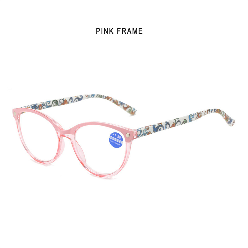 Computer Round Reading Glasses Women Anti Eyestrain Blue Light Blocking Glasses for Reading