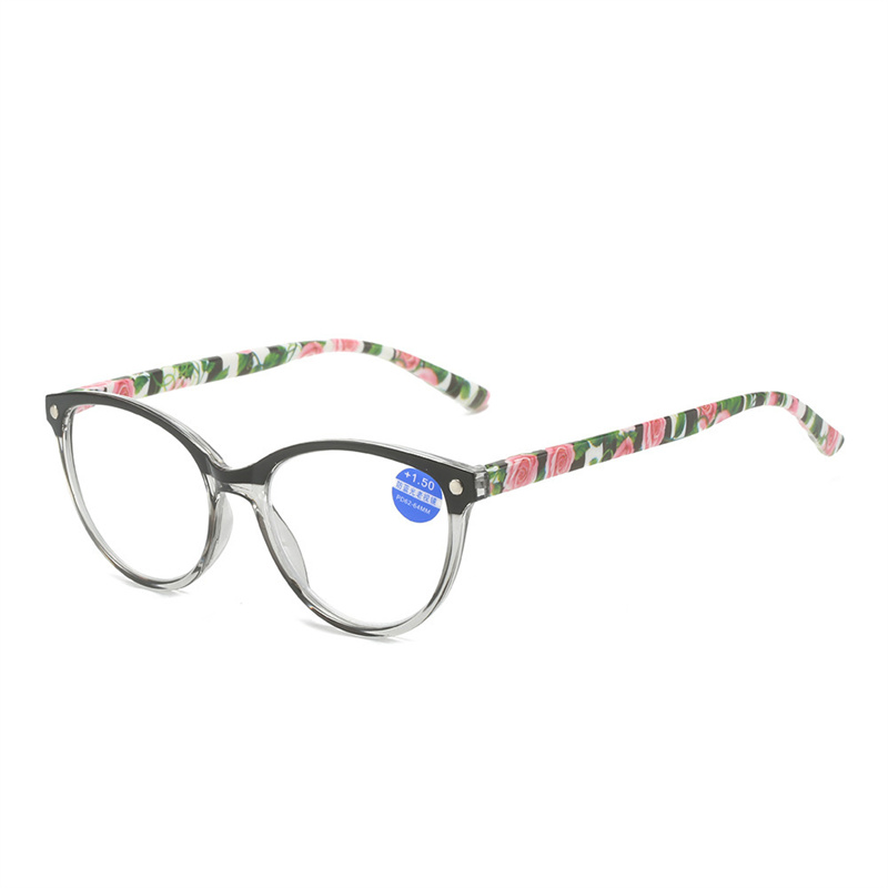 Computer Round Reading Glasses Women Anti Eyestrain Blue Light Blocking Glasses for Reading