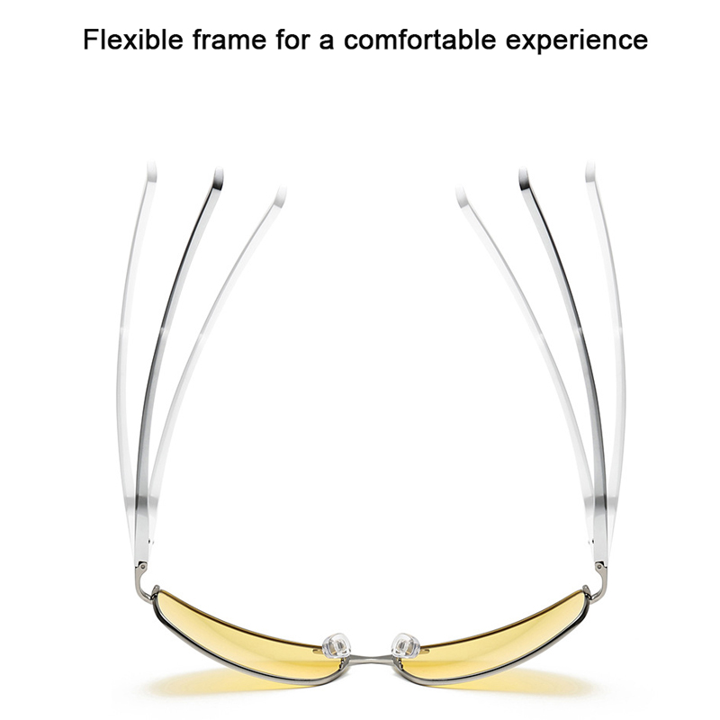 Polarized Sunglasses With Photochromic Metal Frame Sunglasses Day & Night Driving Eyewear