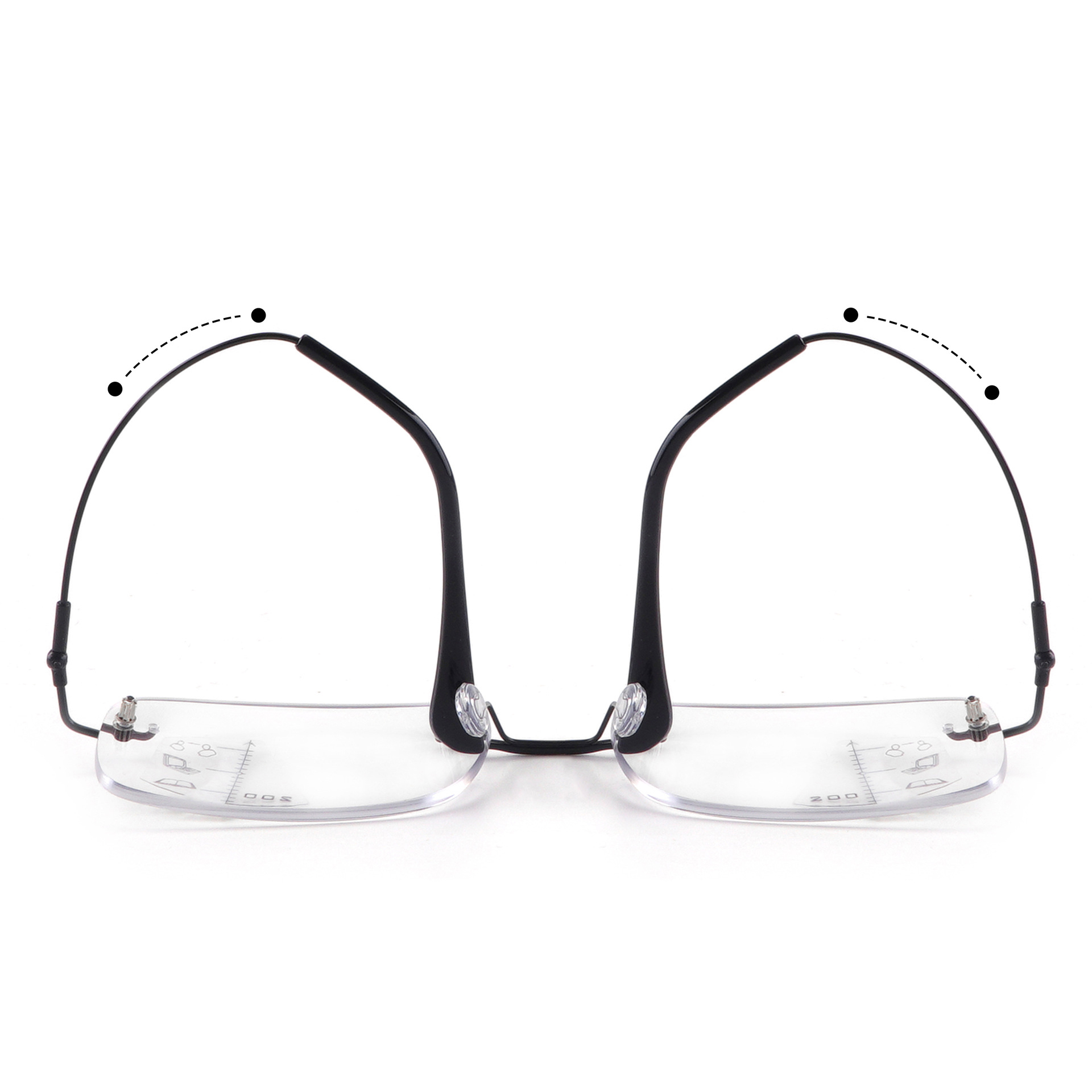 Wholesale Intelligent Multifocal Progressive Reading Glasses Rimless Titanium Anti Blue Light Photochromic Glasses For Men Wom (4).jpg