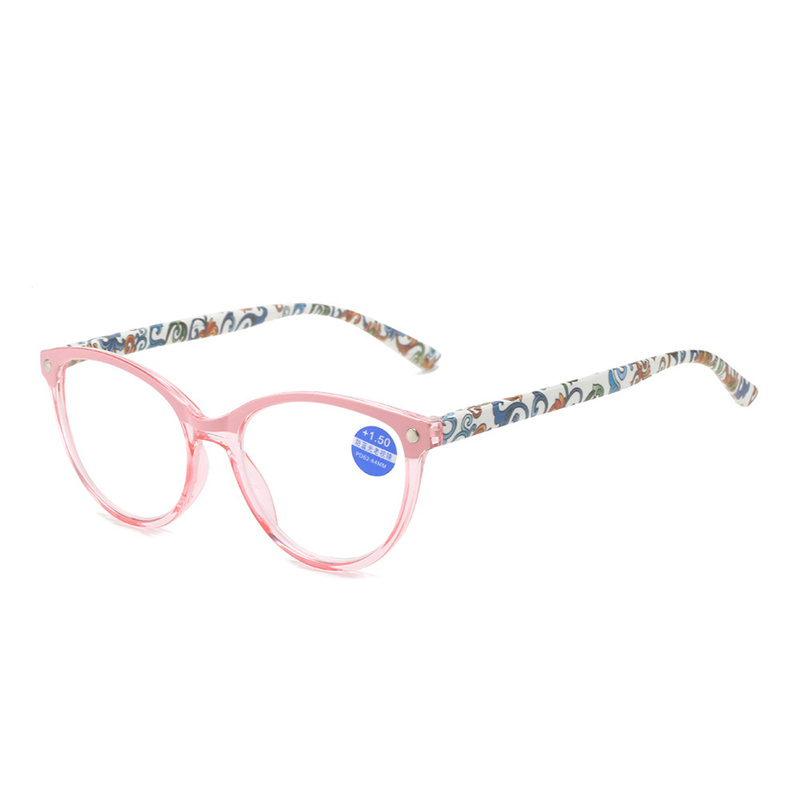 Computer Round Reading Glasses Women Anti Eyestrain Blue Light Blocking Glasses for Reading